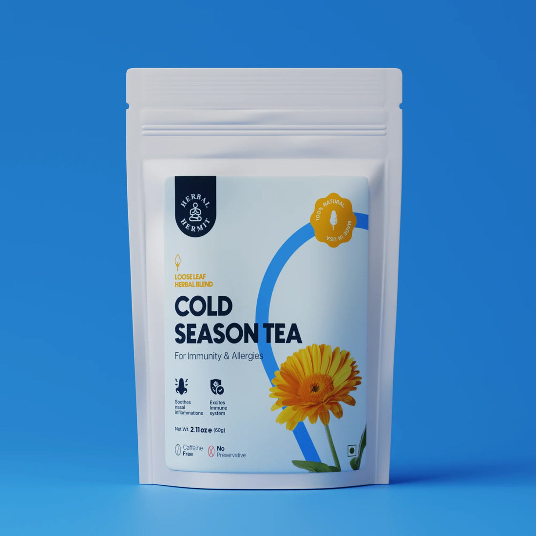 Elderflower Tea with Thyme, Calendula, Peppermint  Herbal Hermit