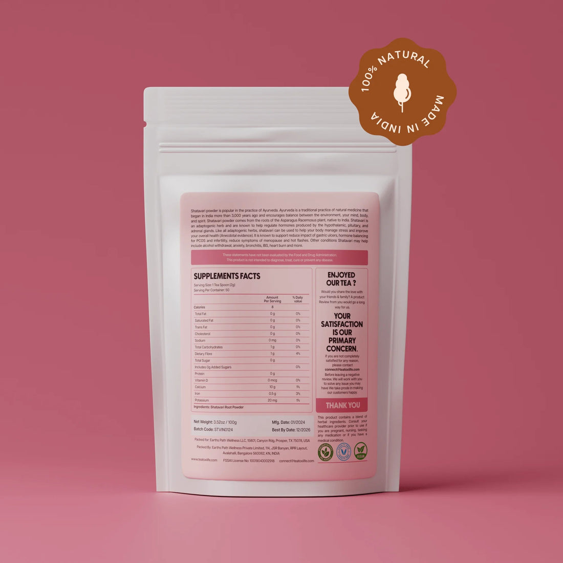 Shatavari Powder  Herbal Hermit