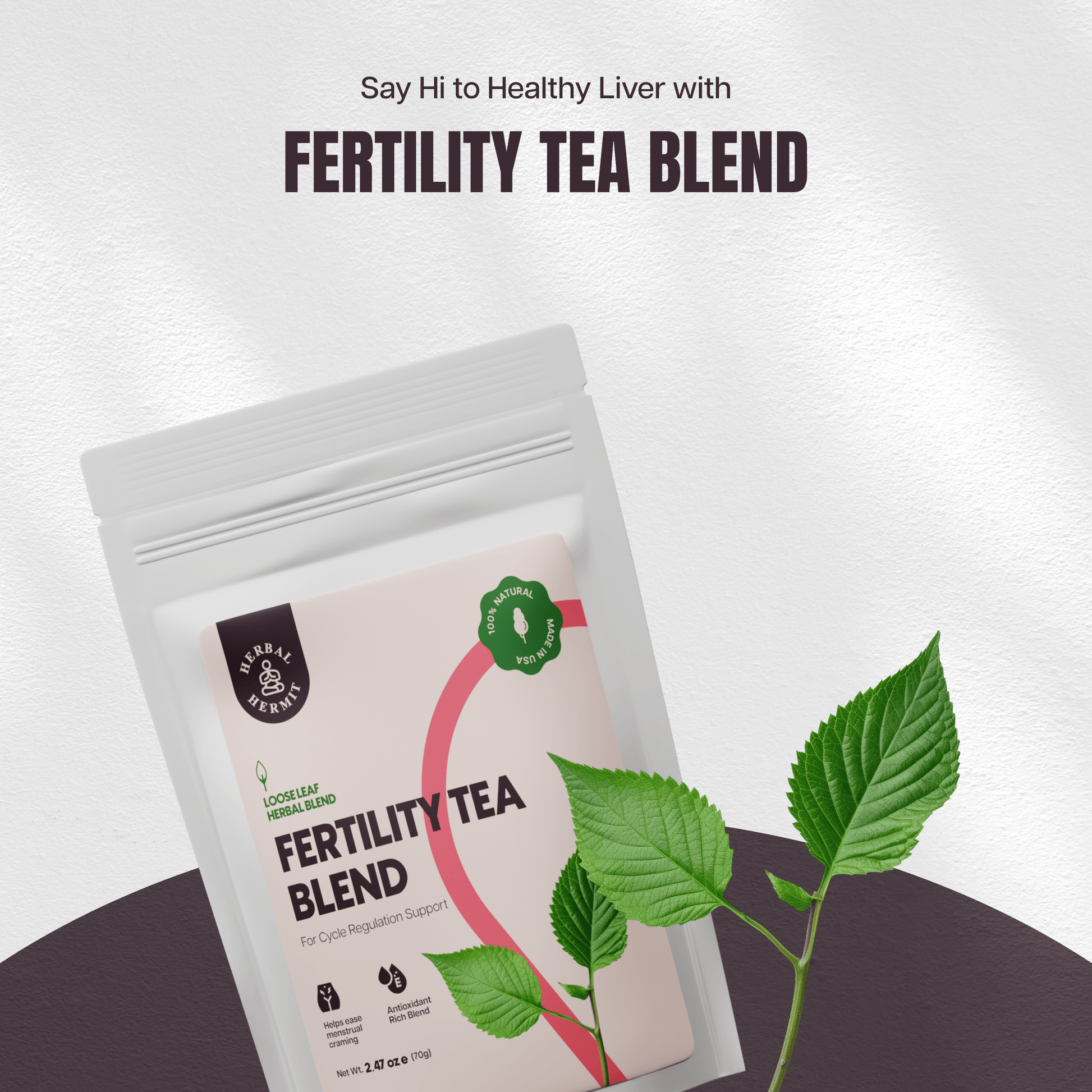 Fertility Tea with Raspberry Leaf, Nettle  Herbal Hermit
