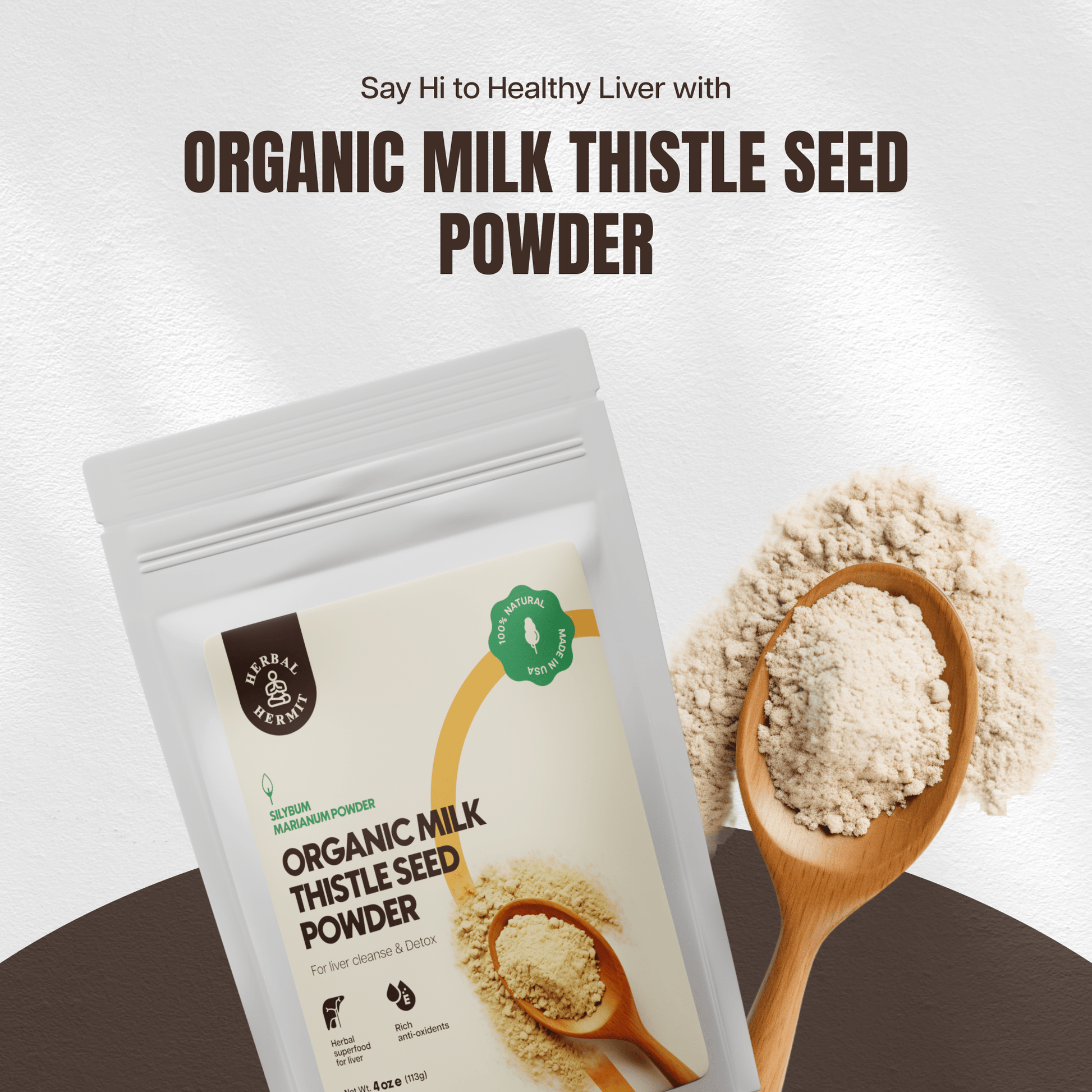 Milk Thistle Seed Powder for Liver Cleanse  Herbal Hermit